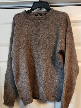 American Eagle Outfitters Wool Crewneck Sweater - Gray Brown